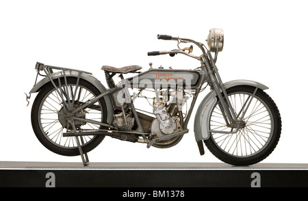 1916 Harley Davidson Modell 16 5-35' einzigen Motorrad Stockfoto