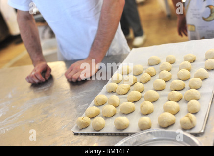 Bäckerei Lager bei der "Fête du Pain" in Paris (Brot Fest) Stockfoto