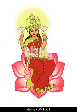 Hindu-Göttin Lakshmi Stockfoto