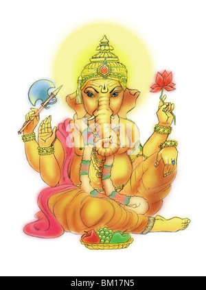 Lord Ganesha Hindu-Gottes Stockfoto