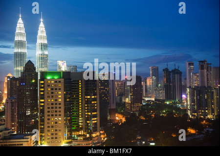 Petronas Towers, Kuala Lumpur, Malaysia, Südostasien, Asien Stockfoto