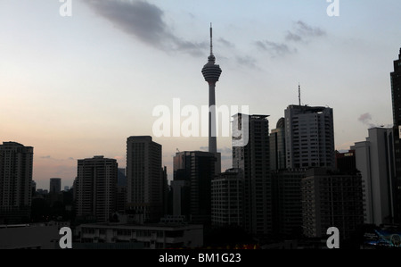 Blick über Bukit Bintang in Kuala Lumpur, Malaysia. Stockfoto