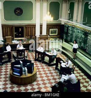 Vintage Trading Floor, ehemalige Börse, Dublin, Irland, Europa, Stockfoto