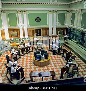 Vintage Trading Floor, ehemalige Börse, Dublin, Irland, Europa, Stockfoto