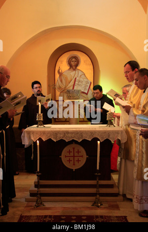 Israel, Jerusalem Berge, Nativity von St. Johannes der Täufer, ein Festtag am Kloster des Heiligen Johannes der Wüste Stockfoto