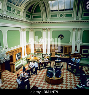 Vintage Trading Floor, ehemalige Börse, Dublin, Irland, Europa, Stockfoto