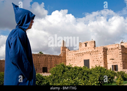 Ruinen von El-Badi-Palast, Marrakesch (Marrakech), Marokko, Nordafrika, Afrika Stockfoto