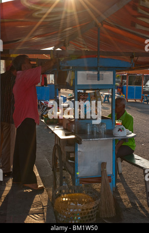 Garküche in Yogyakarta, Java, Indonesien Stockfoto