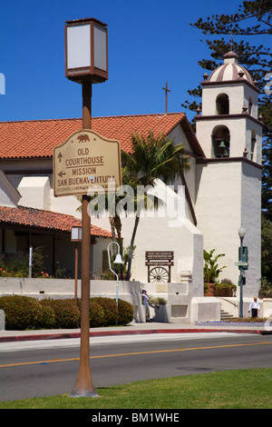 San Buenaventura Mission, Ventura County, California, Vereinigte Staaten von Amerika, Nordamerika Stockfoto