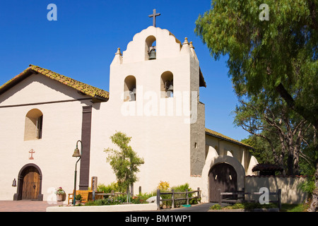 Alte Mission Santa Ines, Solvang, Santa Barbara County, zentralen Kalifornien, Vereinigte Staaten von Amerika, Nordamerika Stockfoto