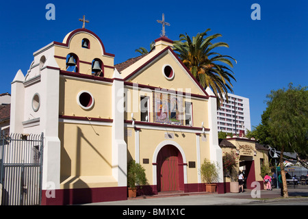 Nuestra Senora de la Reina de Los Angeles Kirche, El Pueblo de Los Angeles historisches Denkmal, Los Angeles, Kalifornien, USA Stockfoto