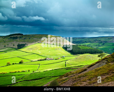 Frühling über kleine Fryupdale, North York Moors National Park Stockfoto