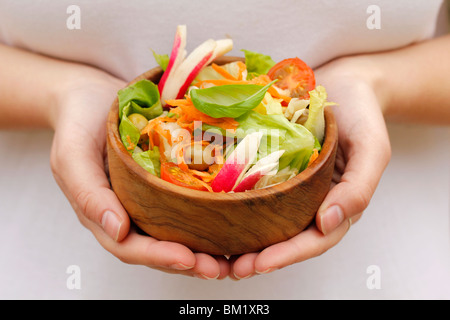 Salat-Rezept Stockfoto