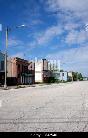 Verlassene und unbebaute Gebäude Saginaw, Michigan USA Stockfoto