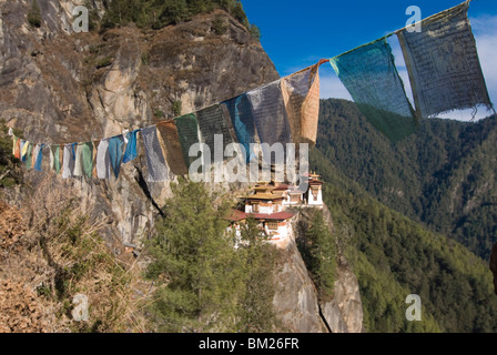 Tiger Nest Kloster (Taktshang Goempa), Bhutan Stockfoto