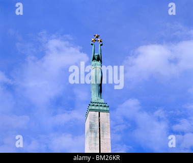 Freiheitsdenkmal, Plaza de Freiheitsdenkmal, Republik Lettland, Riga, Riga Region Stockfoto