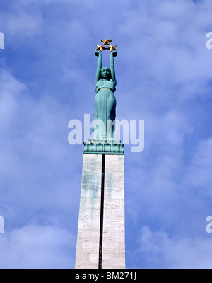 Freiheitsdenkmal, Plaza de Freiheitsdenkmal, Republik Lettland, Riga, Riga Region Stockfoto