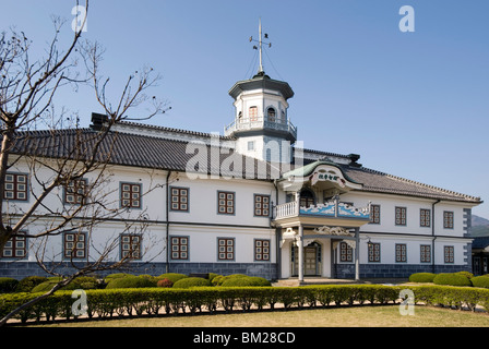 Ehemalige Taisha Zeitraum Kaichi Schule, als eine nationale wichtiges kulturelles Eigentum in Matsumoto, Japan Stockfoto