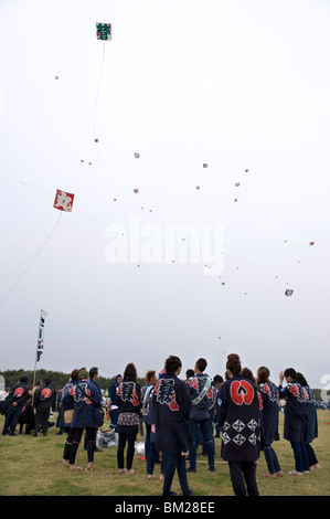 Jährliche Takoage Gassen (kämpfen Drachenfest) in Hamamatsu, Shizuoka, Japan Stockfoto