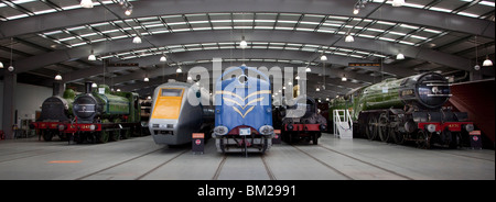 Innenraum der Fortbewegung, das National Railway Museum in Shildon, County Durham, Großbritannien Stockfoto