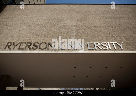 Schulgelände der Ryerson University of Toronto in Toronto, Ontario, Kanada Stockfoto