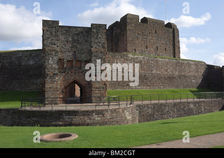 Die innere Festung, Carlisle Castle, Cumbria, UK Stockfoto