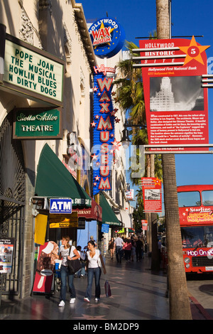 Wachsfigurenkabinett am Hollywood Boulevard, Hollywood, Kalifornien, USA Stockfoto