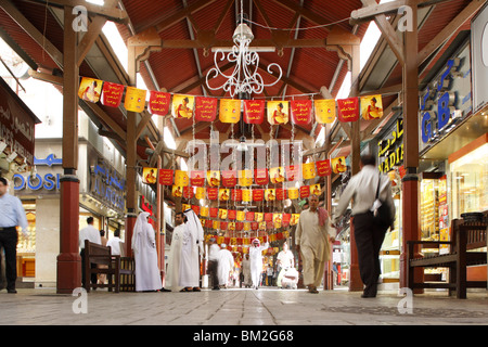 Gold Souk in Dubai, Vereinigte Arabische Emirate, Naher Osten Stockfoto