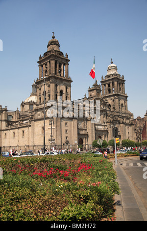 Metropolitan-Kathedrale, Zocalo, Mexiko-Stadt, Mexiko Stockfoto