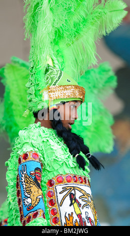 Fasching Indianer im Frack Stockfoto