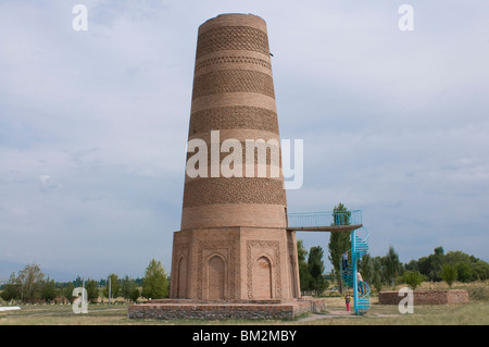 Burana-Turm, ein Minarett, Burana, Kirgisistan Stockfoto