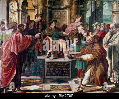 Apostel Heilung blinder vor römischer Kaiser Stockfoto