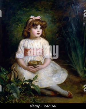 Das Vogelnest von John Everett Millais (1829-1896) Stockfoto