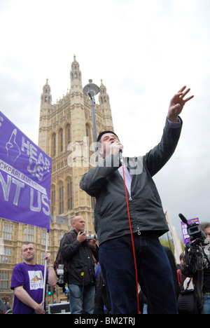 Parlament Protest Westminster General Election 2010 zurücknehmen Stockfoto