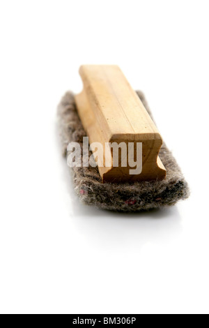 Tafel Radiergummi isoliert auf weißem Hintergrund Stockfoto