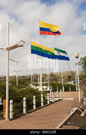 Porto Ayora, Malecon von Santa Cruz Island, Galapagos-Inseln, Ecuador Stockfoto