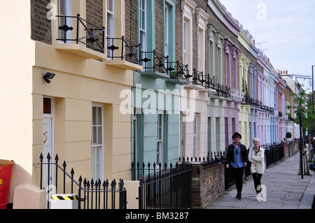 Bunte Häuser, Hartland Road, Camden Town, London Borough of Camden, Greater London, England, Großbritannien Stockfoto