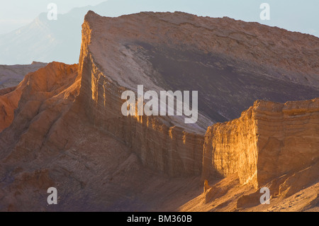 Valle de la Luna bei Sonnenuntergang, Moon Valley, Atacama-Wüste, Chile Stockfoto