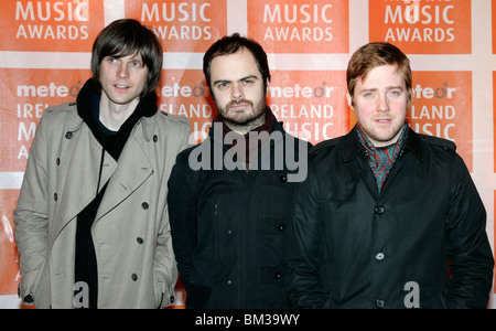 die Kaiser Chiefs am Meteor Ireland Music awards 2007 Dublin 1. Februar 2007 Stockfoto