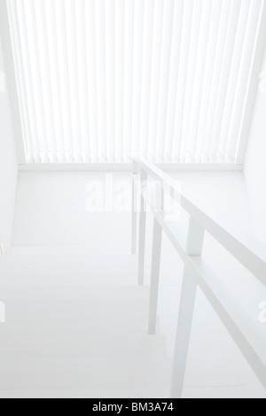 Treppe und Geländer Stockfoto