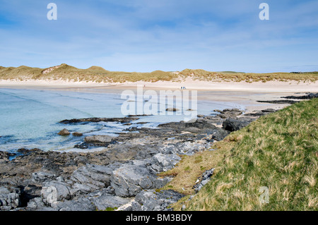 Herrlichen Sandstrand und die Bucht von Balnakeil Bucht, Durness, Sutherland in Schottland Stockfoto