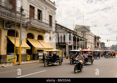 Straße in Iquitos, Peru Stockfoto