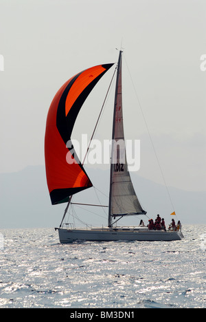 Luxus Segelboote Segeln am Mittelmeer Stockfoto