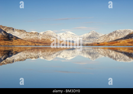 Sonnenaufgang am Loch Arklet, Schottland Stockfoto