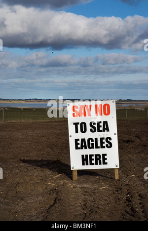 sagen Sie Nein zu Seeadler Zeichen an Blythburgh in Suffolk england Stockfoto