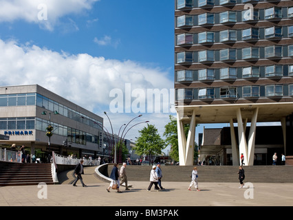 Das legendäre Brooke House im Stadtzentrum von Basildon in Essex Stockfoto