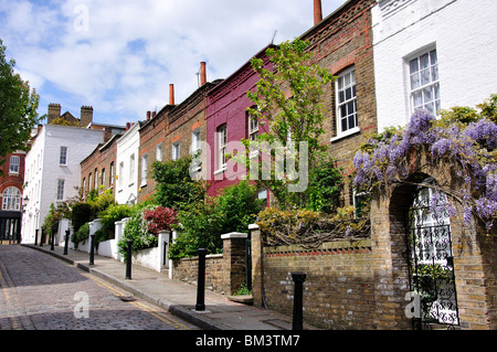 Zurück Lane, Hampstead, London Borough of Camden, Greater London, England, United Kingdom Stockfoto