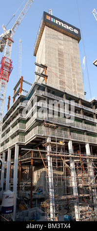 Der Shard superhohe Wolkenkratzer im Bau London Bridge Stockfoto