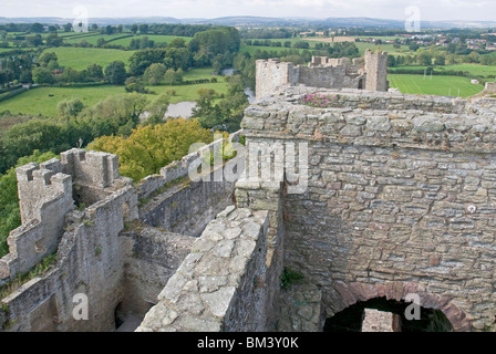 Ludlow Castle in Shropshire Stockfoto