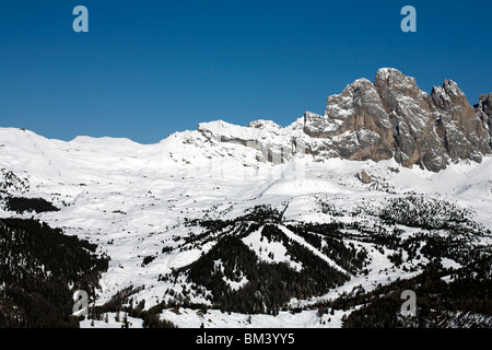 Die Geisler Geislerspitzen Selva Val Gardena-Dolomiten-Italien Stockfoto